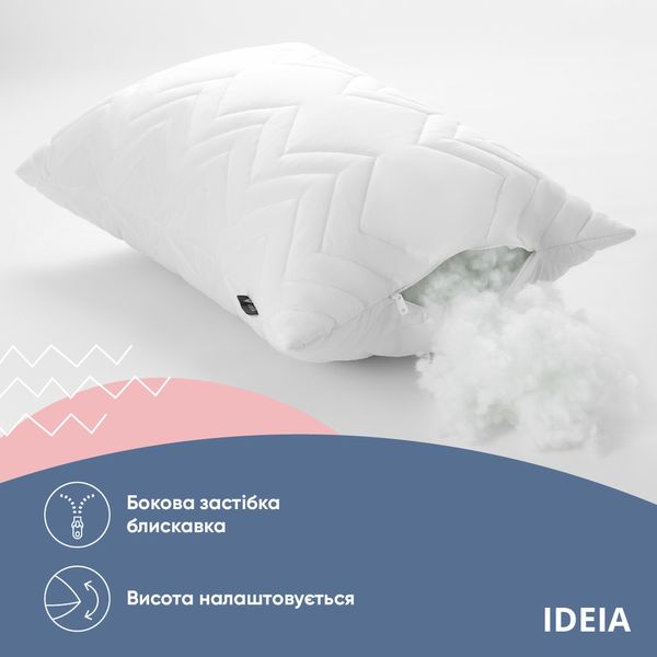 Подушка NORDIC COMFORT+ TM IDEIA з блискавкою біла 8-34693*001 фото